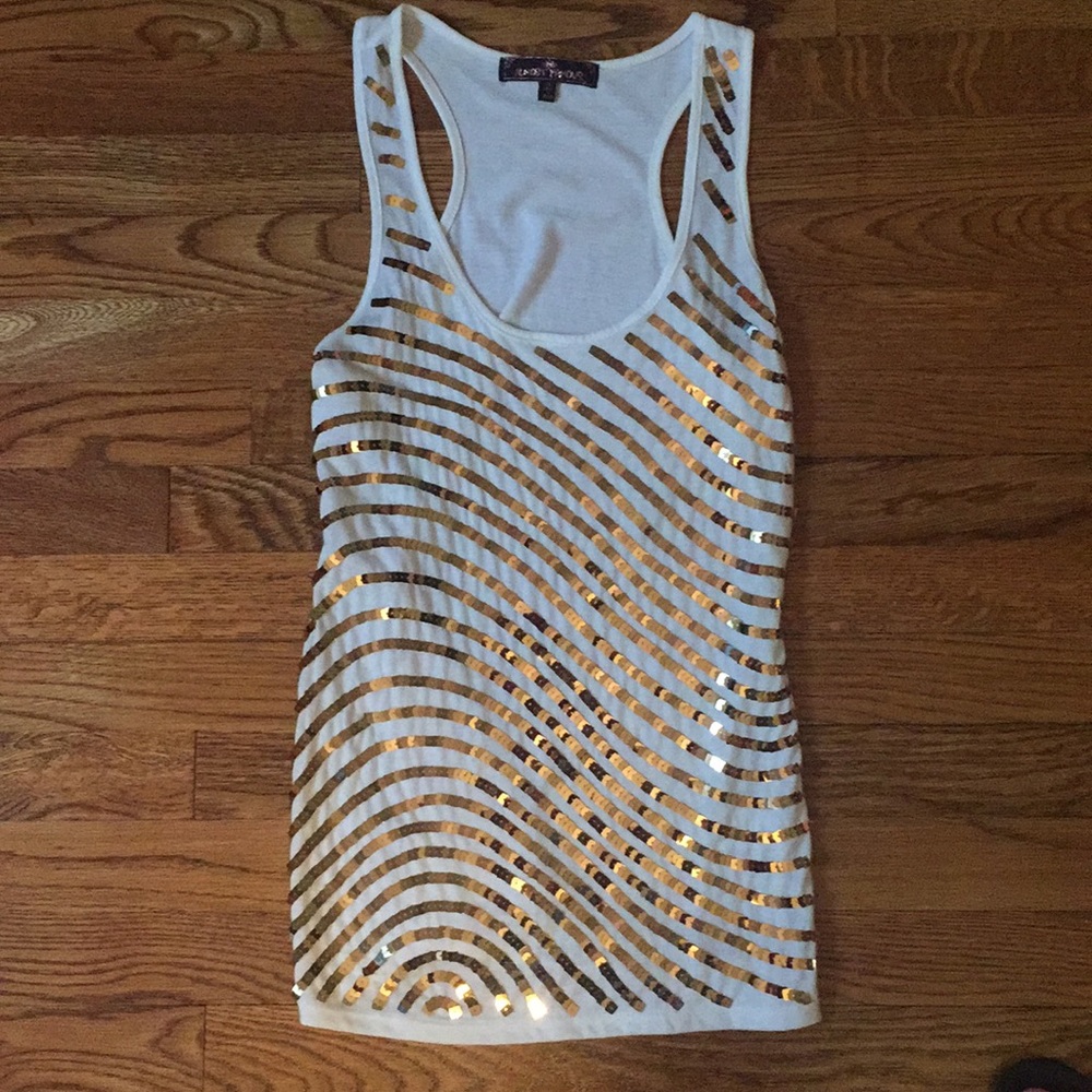 Sequined racerback tank